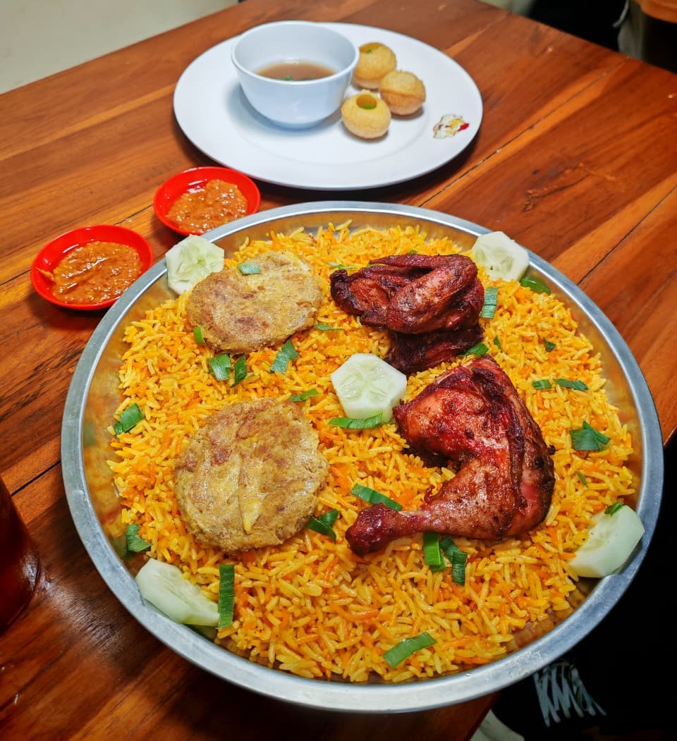 Nasi Biryani Shami Kebab Ayam